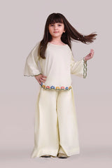 Girls Printed Kurta Trousers Combo