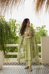 Liora Green Cotton Set