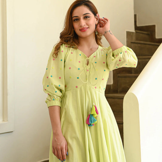 Boho Carnival Cotton Dress