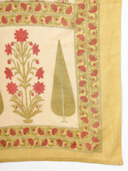 Green and Peach Cotton Suit Set