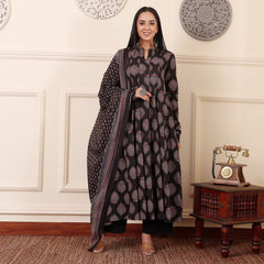 Luminous Noir Cotton Ensemble