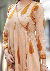 Floral Sand Anarkali Suit