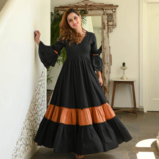 Smoky Rust Tier Dress